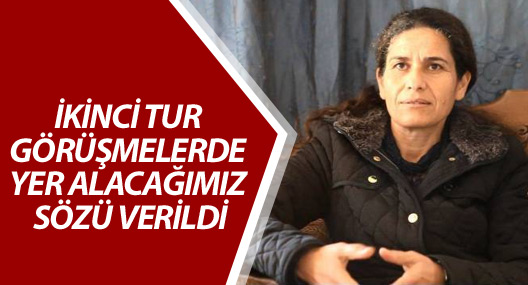 Ehmed: İkinci tur görüşmelerde yer alacağımız sözü verildi