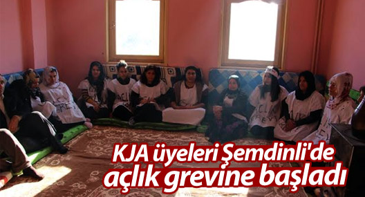 KJA üyeleri Şemdinli'de açlık grevine başladı