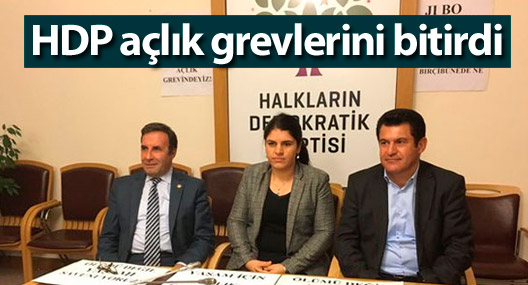 HDP açlık grevlerini bitirdi