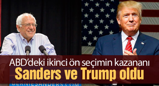 ABD’deki ikinci ön seçimin kazananı Sanders ve Trump oldu