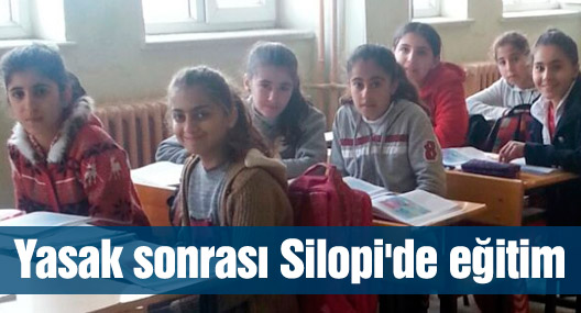 Yasak sonrası Silopi'de eğitim
