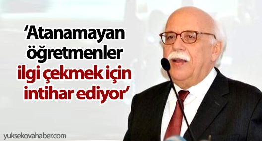 Bakan Avcı: Atanamayan öğretmenler ilgi çekmek için intihar ediyor