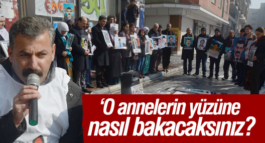 Yüksekova'da kayıp yakınlarından oturma eylemi