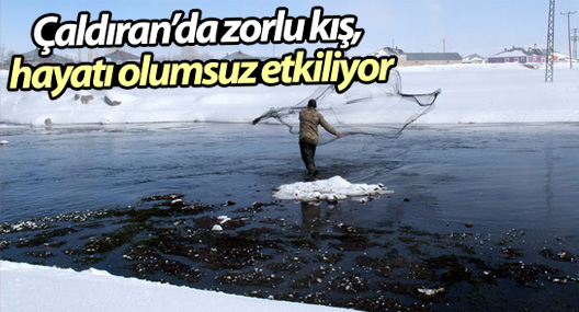Çaldıran’da zorlu kış, hayatı olumsuz etkiliyor