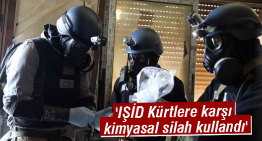 'IŞİD Kürtlere karşı kimyasal silah kullandı'
