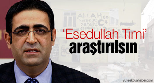 İdris Baluken: ‘Esedullah Timi’ araştırılsın