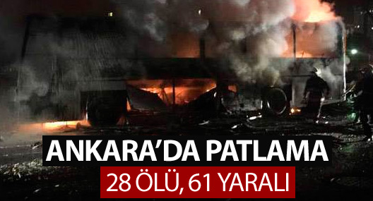 Ankara'da Genelkurmay Başkanlığı yakınında patlama
