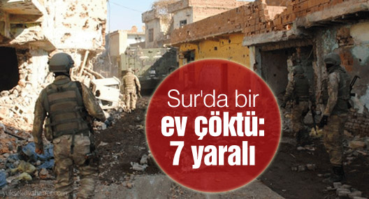 Sur'da bir ev çöktü: 7 yaralı