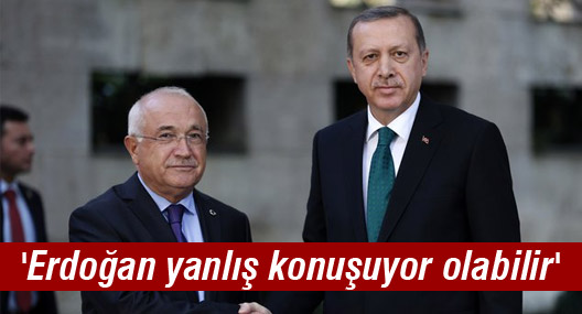 Cemil Çiçek: 'Erdoğan yanlış konuşuyor olabilir'