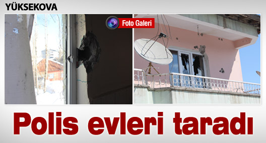 Yüksekova'da özel hareket timleri evleri taradı