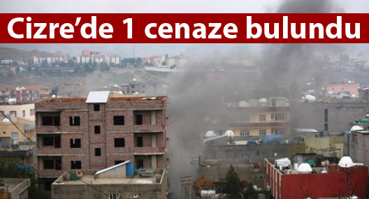 Cizre'de bir cenaze bulundu