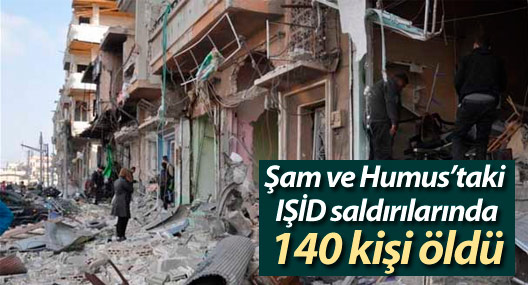 Şam ve Humus’taki IŞİD saldırılarında 140 kişi öldü
