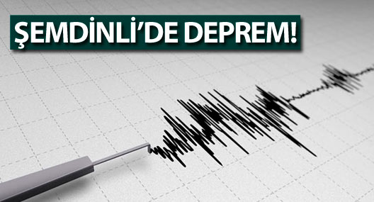 Şemdinli'de deprem!