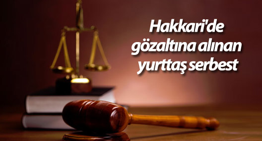 Hakkari'de gözaltına alınan yurttaş serbest