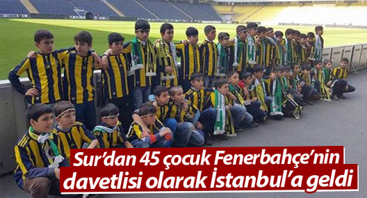 Sur’dan 45 çocuk Fenerbahçe’nin davetlisi olarak İstanbul’a geldi