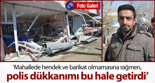 Yüksekova'da birçok ev ve iş yeri zarar gördü