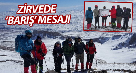 3 Bin 684 Metrede ‘Barış’ Mesajı