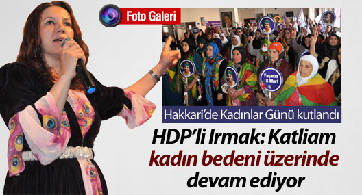 Hakkari’de kadınlar günü kutlandı