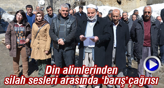 Yüksekova'da din alimlerinden silah sesleri arasında çağrı