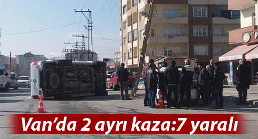 Van’da 2 Ayrı Trafik Kazası: 7 Yaralı