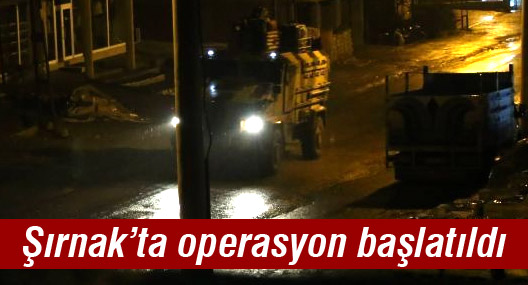 Şırnak'ta operasyon başlatıldı