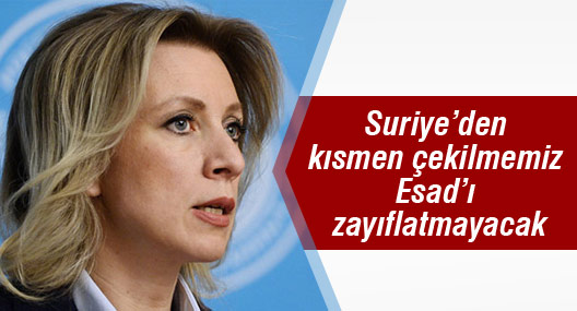 Rusya: Suriye’den kısmen çekilmemiz Esad’ı zayıflatmayacak