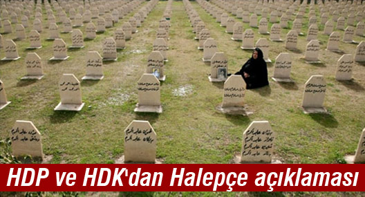 HDP ve HDK'dan Halepçe açıklaması