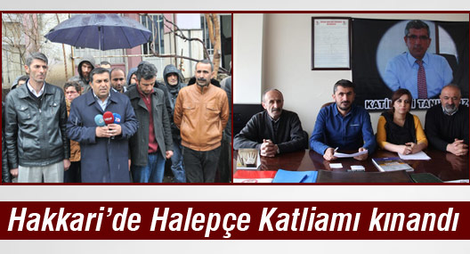 Hakkari'de Halepçe katliamı kınandı
