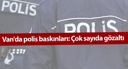 Van'da polis baskınları: Çok sayıda gözaltı