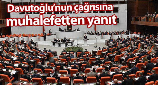 Davutoğlu’nun çağrısına muhalefetten yanıt