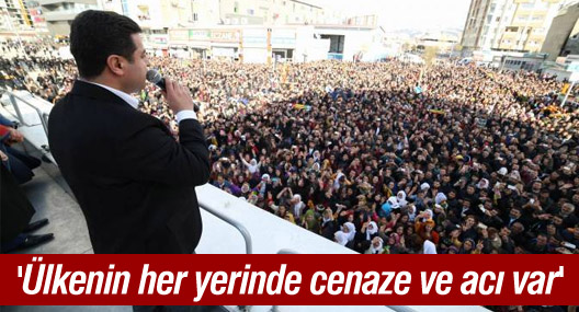 Demirtaş: 'Ülkenin her yerinde cenaze ve acı var'