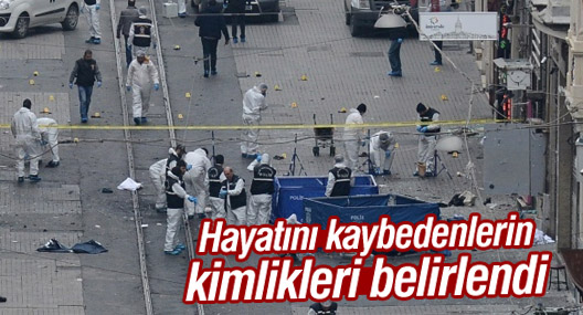 Canlı bomba saldırısında hayatını kaybedenlerin kimlikleri belirlendi