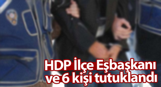 HDP İlçe Eşbaşkanı ve 6 kişi tutuklandı
