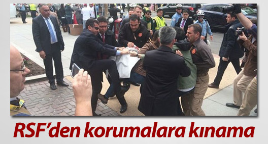 RSF’den Erdoğan’ın korumalarına kınama
