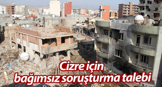 Cizre için bağımsız soruşturma talebi
