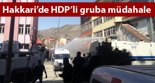 Hakkari'de HDP'li gruba müdahale