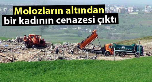 Sur hafriyatının döküldüğü alanda bir cenaze bulundu