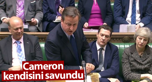 İngiltere Başbakanı Cameron Avam Kamarası'nda kendisini savundu