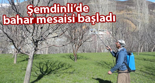 Şemdinli’de bahar mesaisi başladı