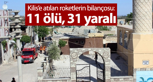 Kilis’e atılan roketlerin bilançosu: 11 ölü, 31 yaralı