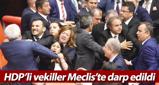 HDP’li vekiller Meclis’te darp edildi
