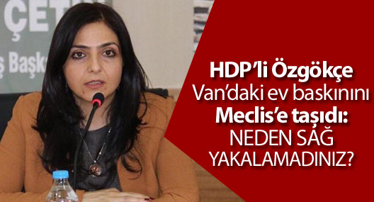 HDP'li Özgökçe: Neden sağ yakalanmadınız?