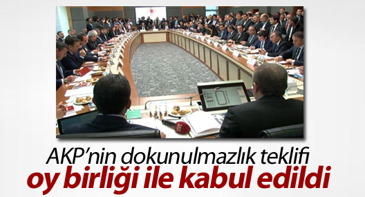 AKP'nin dokunulmazlık teklifi kabul edildi!