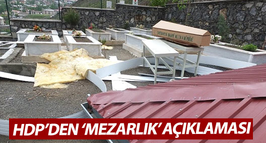 HDP Hakkari İl Örgütü'ünden 'mezarlık' açıklaması