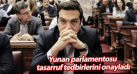 Yunan parlamentosu tasarruf tedbirlerini onayladı