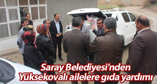 Saray Belediyesi’nden Yüksekovalı ailelere gıda yardımı