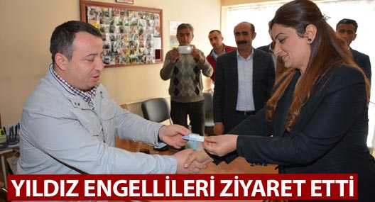 Eş Başkanvekili Yıldız Engellileri ziyaret etti