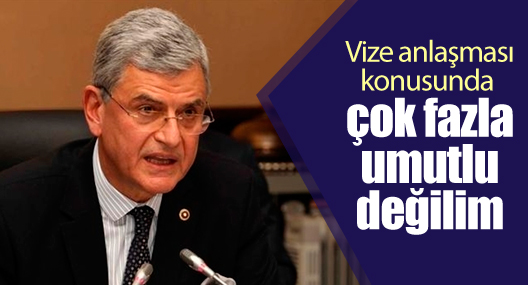 Bakan Bozkır: Vize anlaşması konusunda çok fazla umutlu değilim