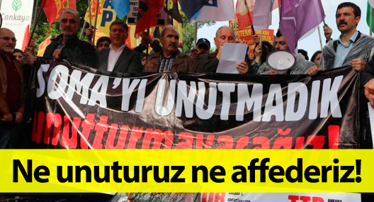 Birçok kentte Soma anması: Ne unuturuz ne affederiz!