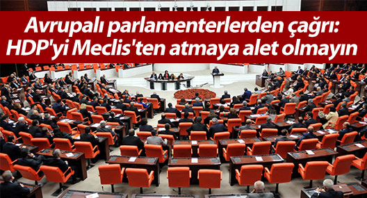 Avrupalı parlamenterlerden çağrı: HDP'yi Meclis'ten atmaya alet olmayın